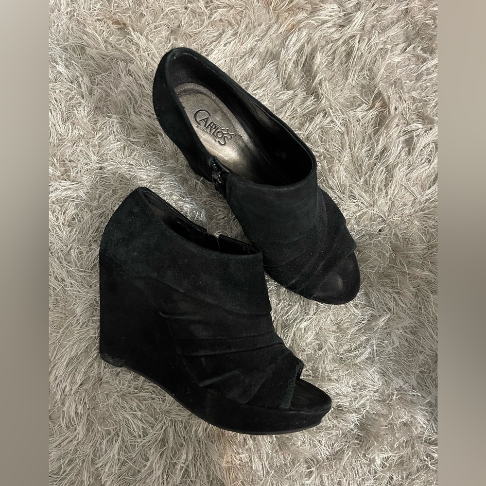 Suede Carlos Wedges, size 7 1/2